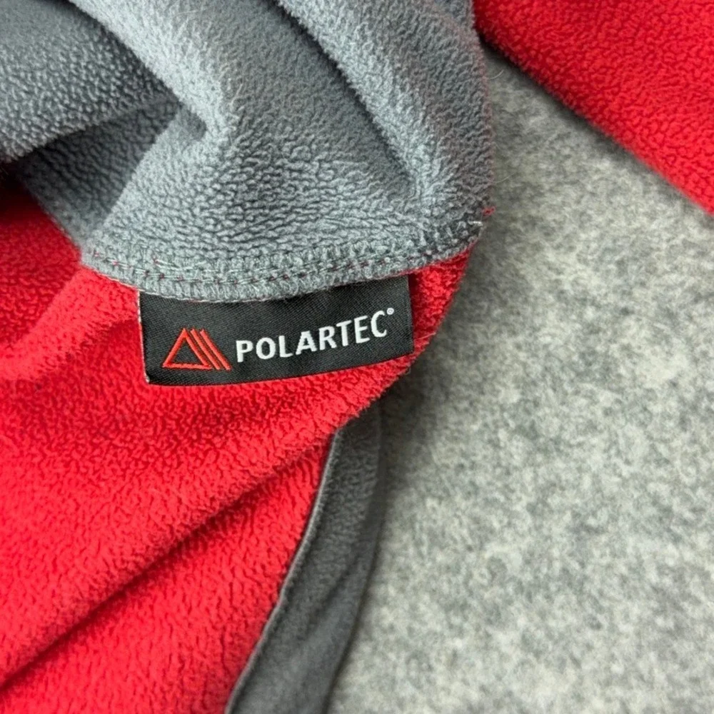 The‎ North Face Jacket Mens Medium Red Polartec Fleece Full Zip Hiking Gorpcore